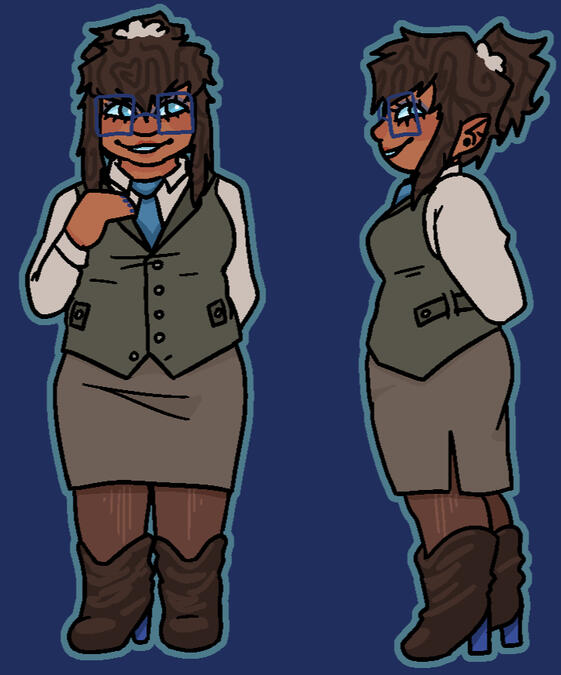 Fullbody + Color (+50% for two figures) + Simple BG ($41)